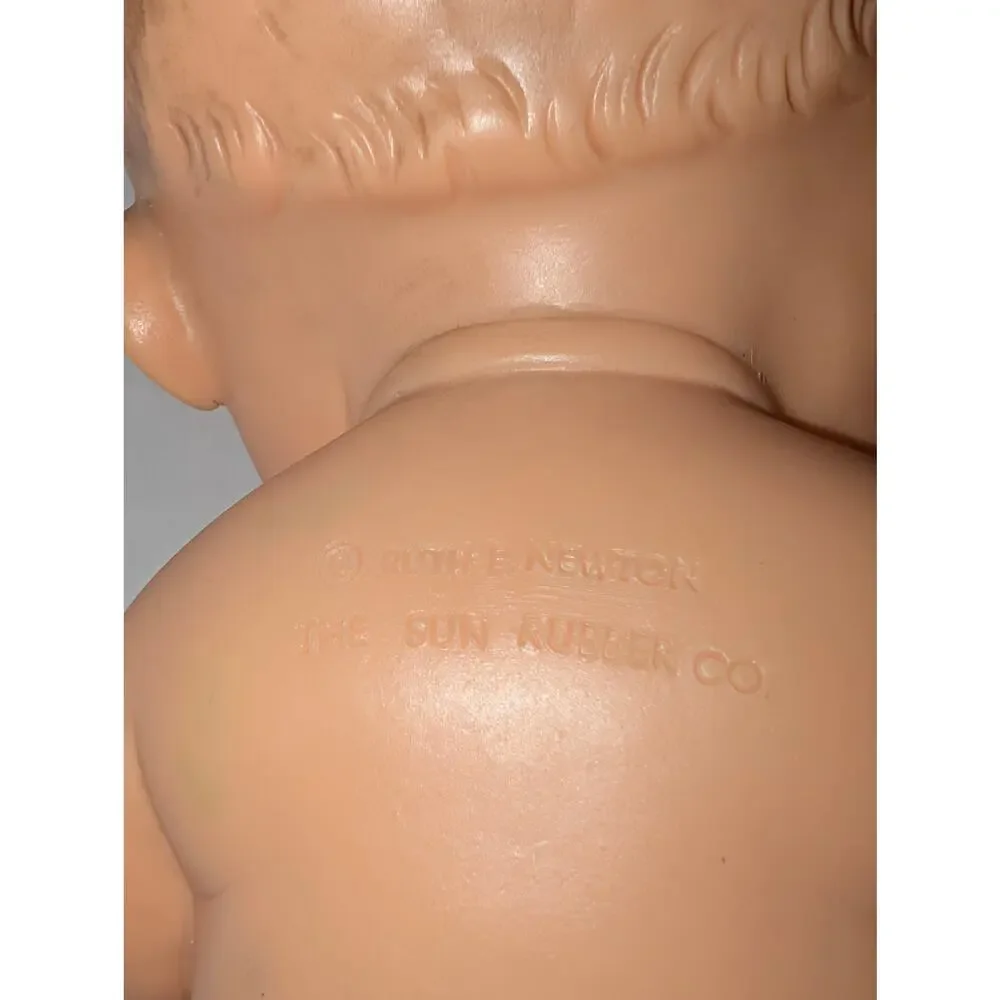 1964 Edward Mobley Baby Doll Squeak Toy Vintage Rubber Toy Loud Working Squeaker